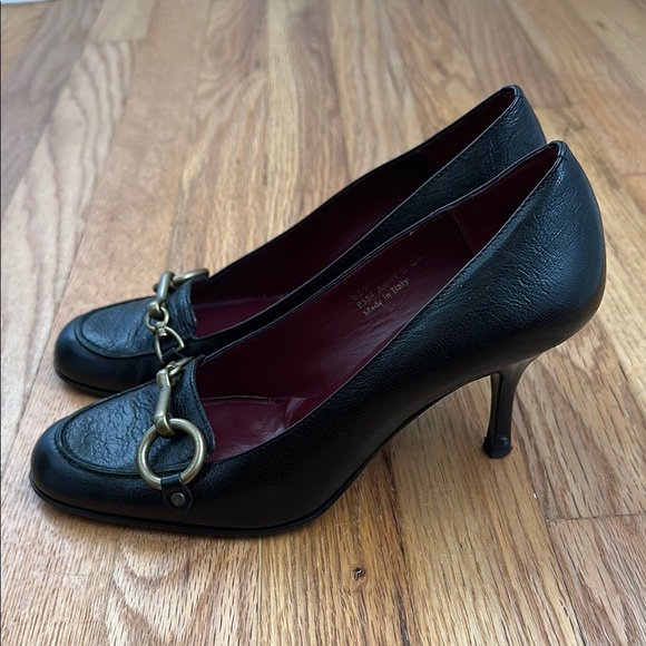 Coach Aubrey Black Leather Heels - Picture 2 of 12